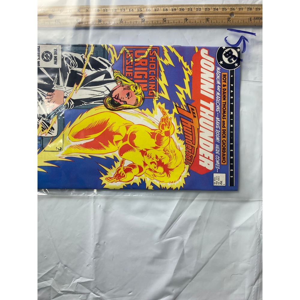 DC Comics Jonni Thunder 1 Shocking Origin Issue Comic Book Feb 1985